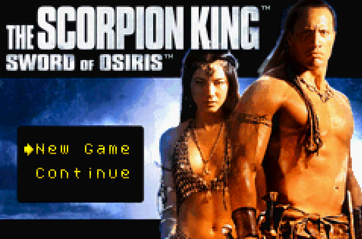 The Scorpion King Sword of Osiris Title Screen